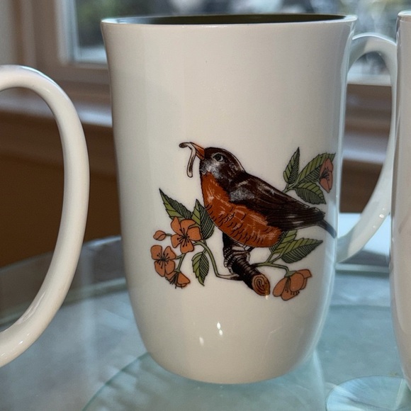 Fitz & Floyd “Wild Birds” bone china mug set (4) – Neiman Marcus (1970s) - Picture 6 of 7